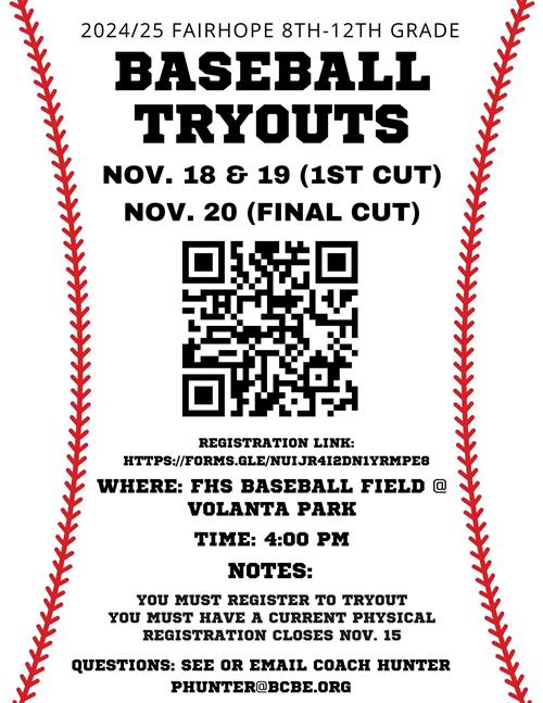 Baseball Tryouts